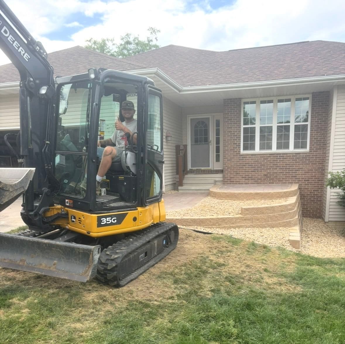 Project New Patio and Walkway Build Underway in Cedar Rapids image
