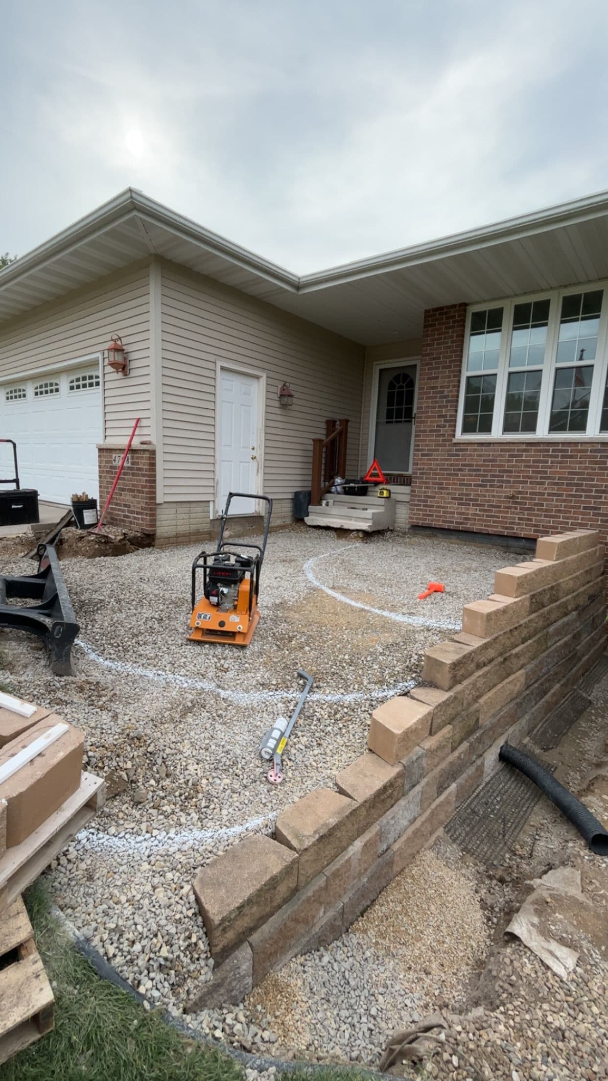 Gallery photos for Retaining Wall Rebuild and Paver Patio in Cedar Rapids: Image #5