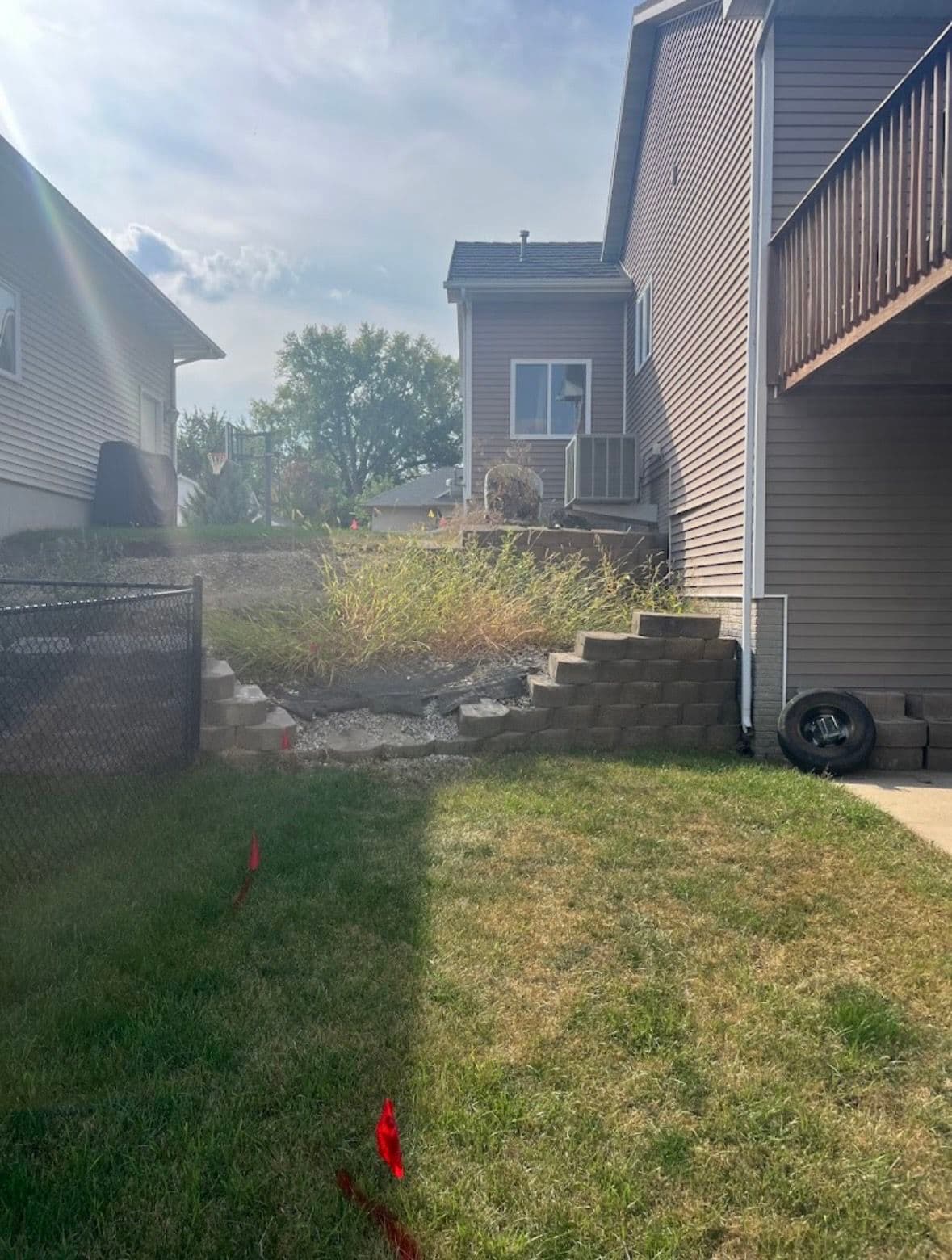 Project Retaining Wall Solution in Ely Iowa image