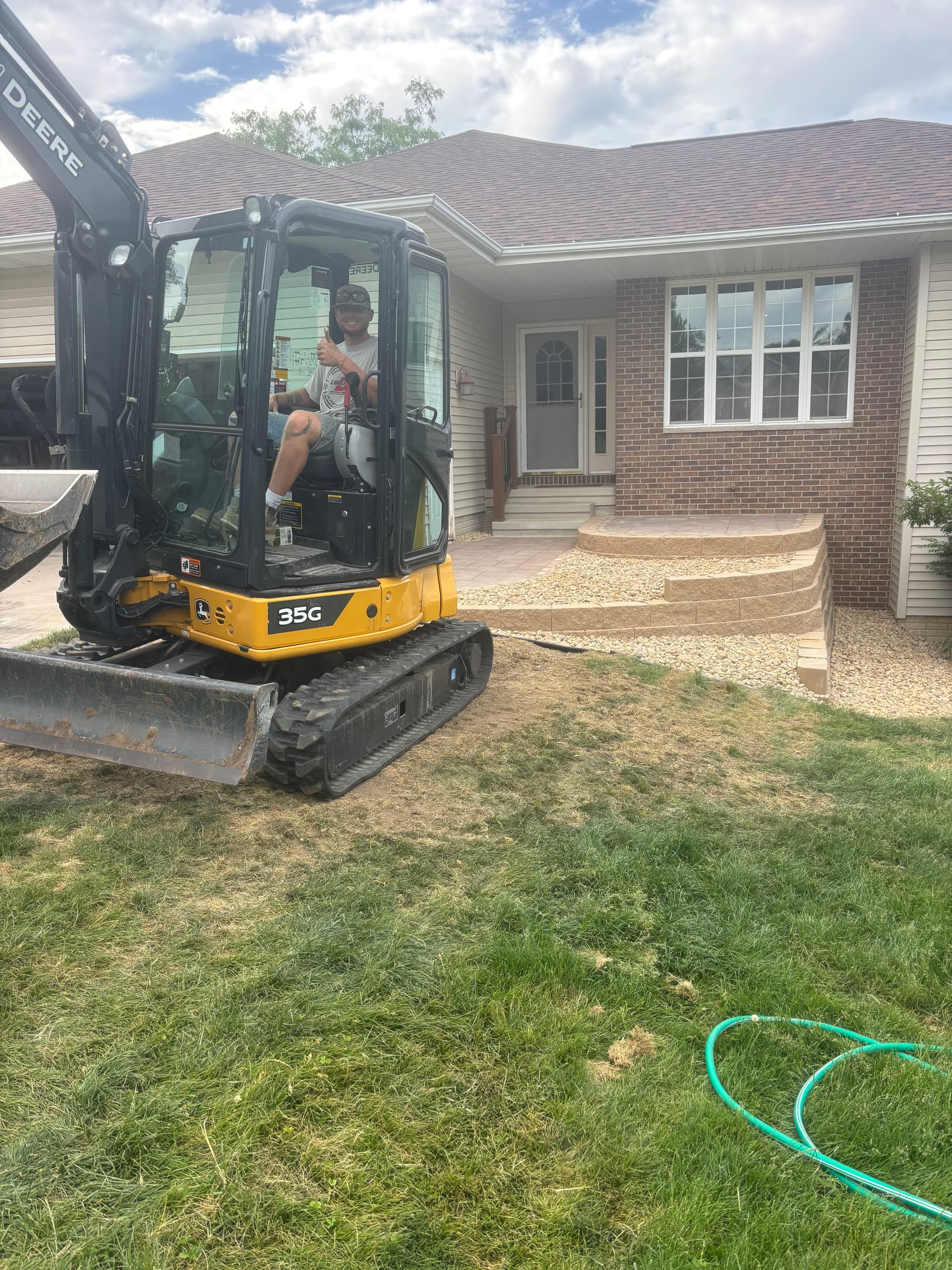Retaining Wall Rebuild and Paver Patio in Cedar Rapids image