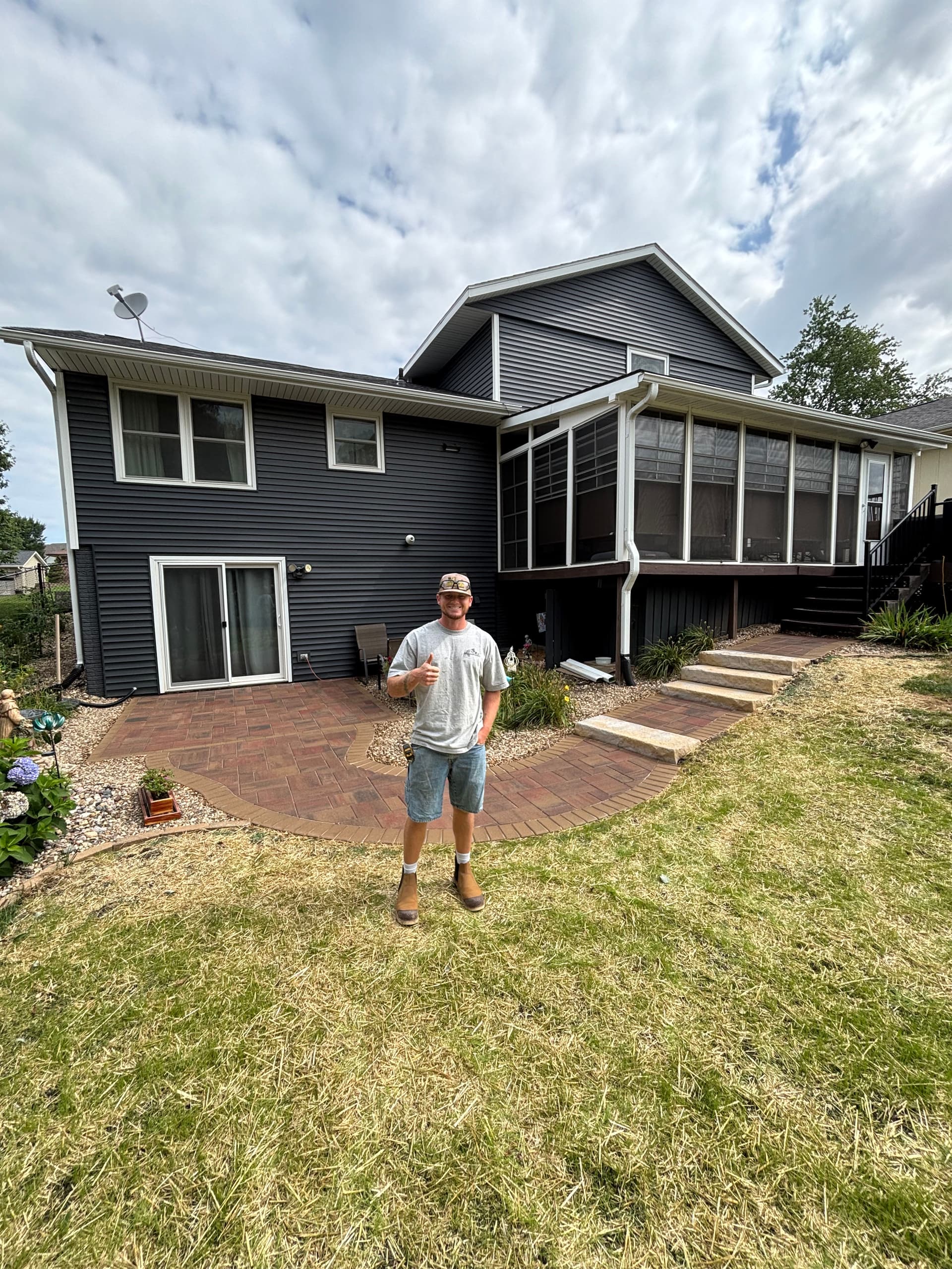New Paver Patio Brings the Backyard to Life in Cedar Rapids image