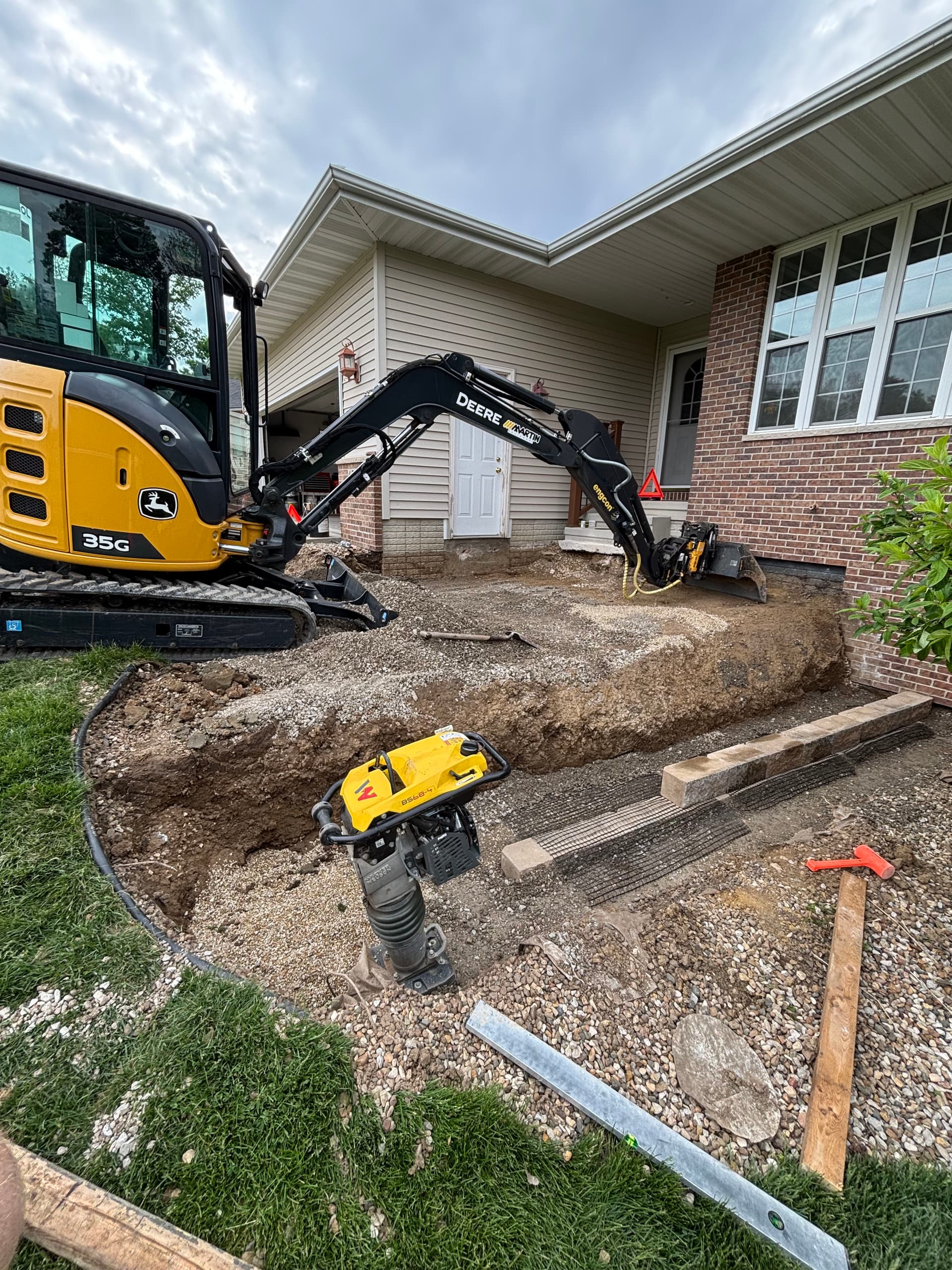 Gallery photos for Retaining Wall Rebuild and Paver Patio in Cedar Rapids: Image #7